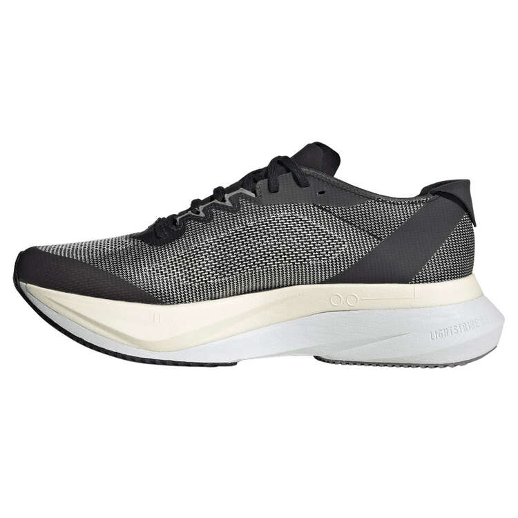 adidas Adizero Boston 12 Womens Running Shoes, Black/White, rebel_hi-res