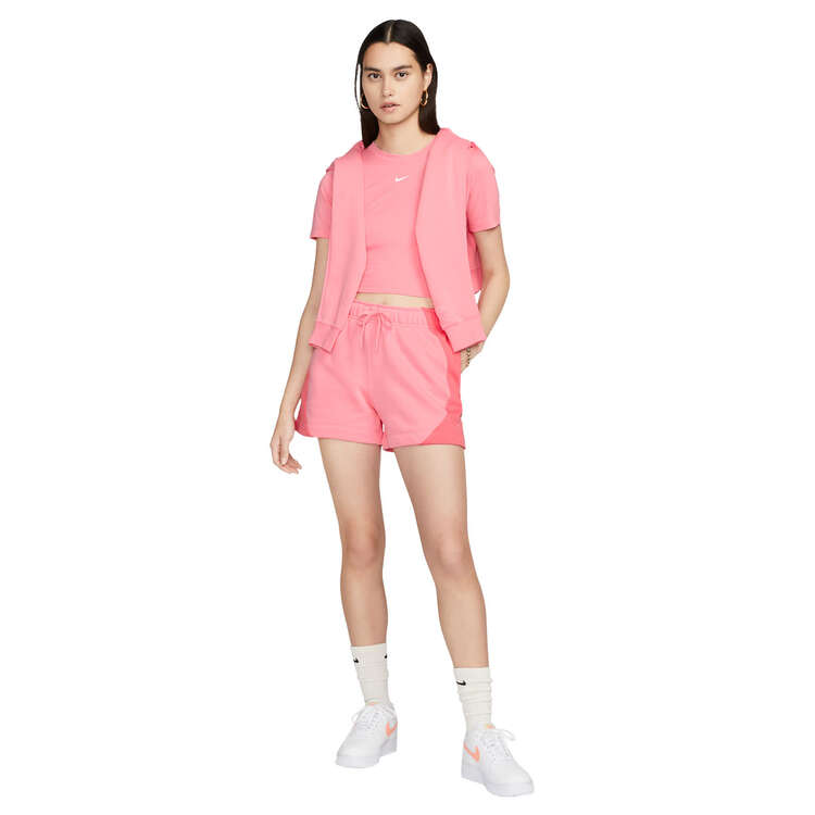 Nike Womens Sportswear Essential Crop Tee Pink L