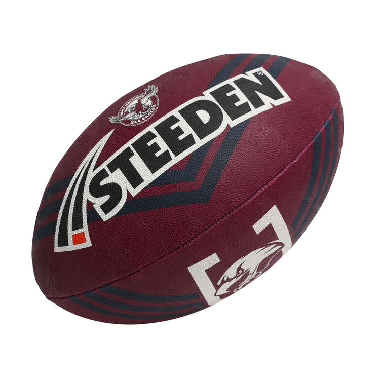 Steeden NRL Manly Warringah Sea Eagles Supporter Ball Size 5, , rebel_hi-res