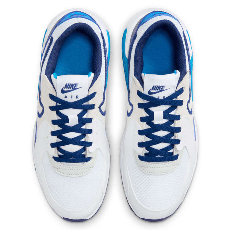 Nike Air Max Excee GS Kids Casual Shoes, White/Blue, rebel_hi-res