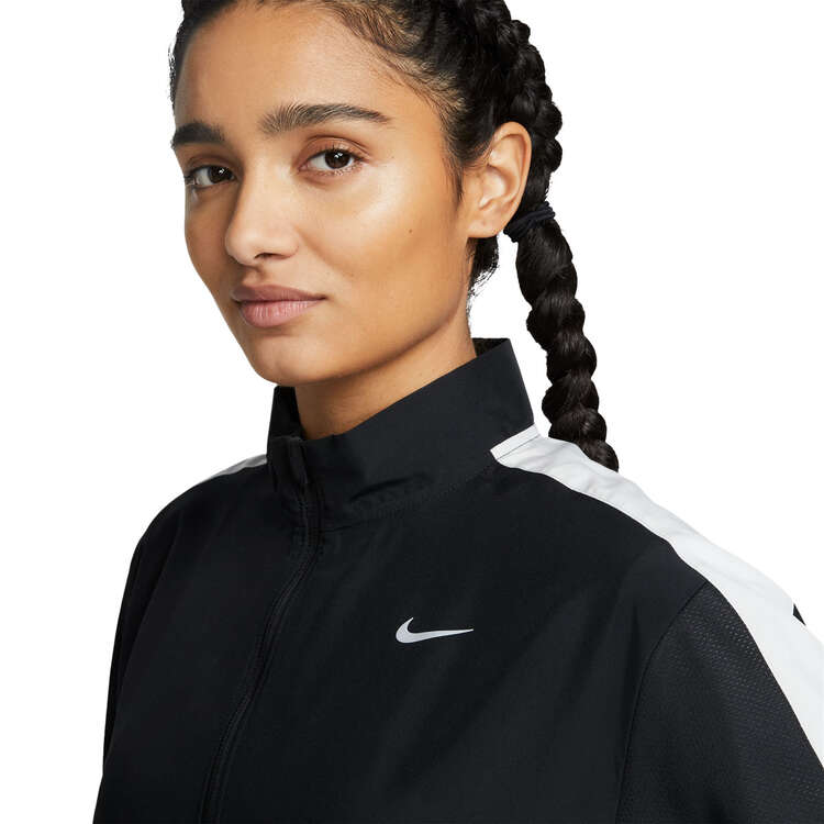 Nike Womens Dri-FIT Swoosh Running Jacket Black XL, Black, rebel_hi-res