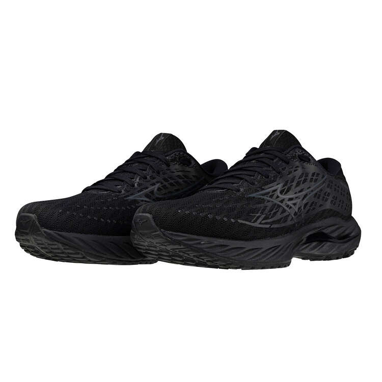 Mizuno Wave Inspire 20 2E Mens Running Shoes, Black, rebel_hi-res
