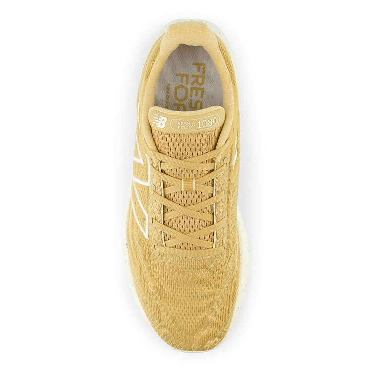 New Balance 1080 V13 Mens Running Shoes, Tan/White, rebel_hi-res