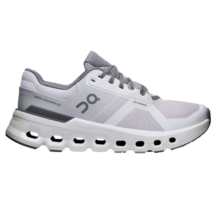 On Running Cloudrunner 2 Womens Running Shoes White/Grey US 6, White/Grey, rebel_hi-res