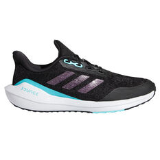 adidas EQ21 Run GS Kids Running Shoes Black/Blue US 4, Black/Blue, rebel_hi-res