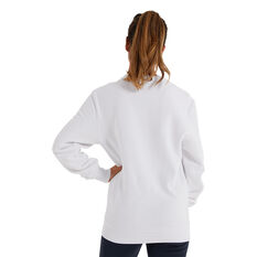 Ellesse Womens Haverford Sweatshirt White 12, White, rebel_hi-res