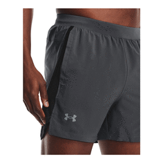 Under Armour Mens Launch 5 inch Running Shorts, Grey, rebel_hi-res