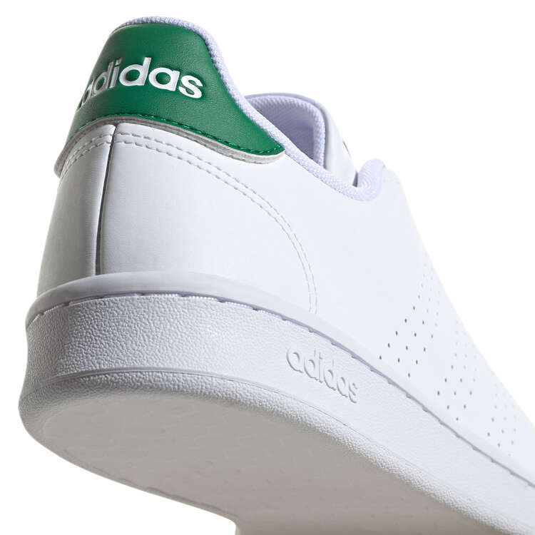 adidas Advantage Casual Shoes, White/Green, rebel_hi-res