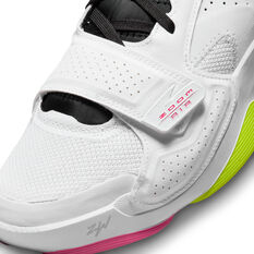 Jordan Zion 2 Basketball Shoes, White/Volt, rebel_hi-res