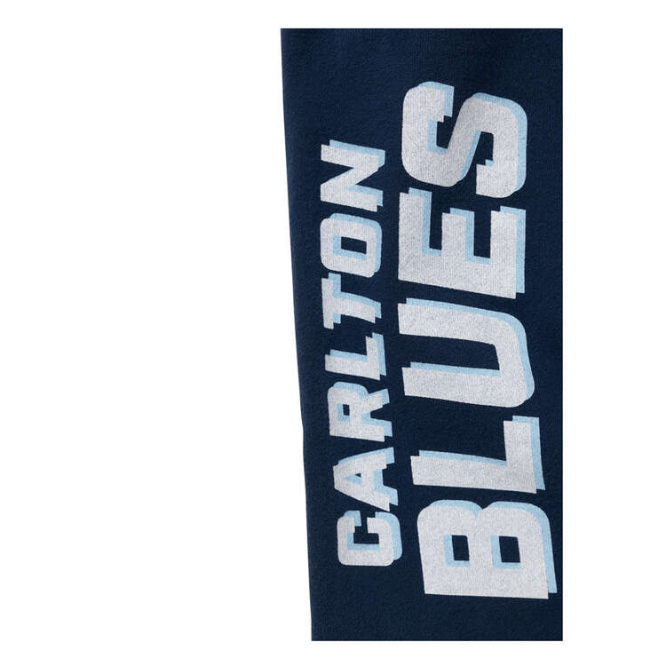 Carlton Blues 2024 Mens Step Up Shorts Navy S, Navy, rebel_hi-res