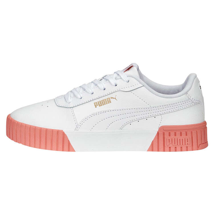 Puma Carina 2.0 Womens Casual Shoes, White/Pink, rebel_hi-res
