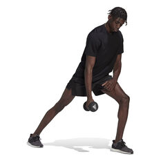 adidas Mens Workout Front Rack Impact Print Tee, Black, rebel_hi-res