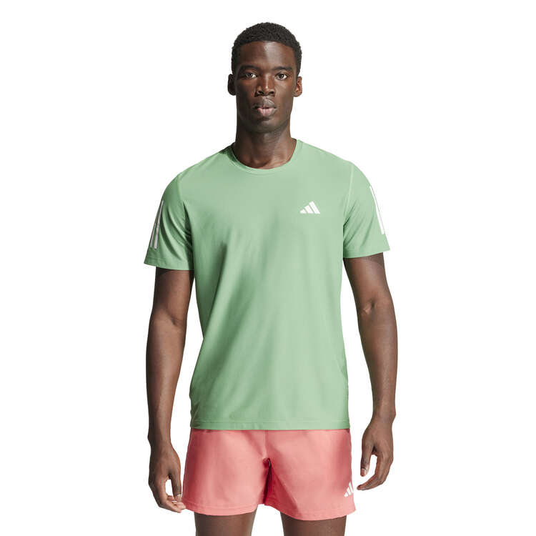 adidas Mens Own The Run Tee Green XS, Green, rebel_hi-res