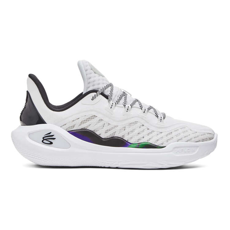Under Armour Curry 11 Bruce Lee Wind Basketball Shoes White/Grey US Mens 7 / Womens 8.5, White/Grey, rebel_hi-res