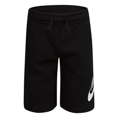 Nike Boys Sportswear Club HBR FT Shorts Black 4, Black, rebel_hi-res