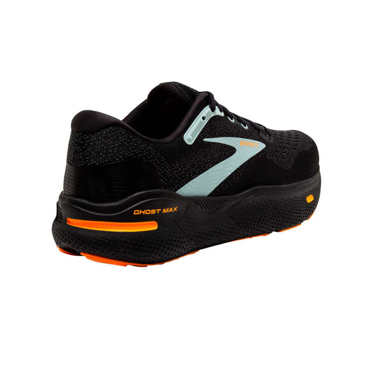 Brooks Ghost Max Mens Running Shoes, Black/Blue, rebel_hi-res