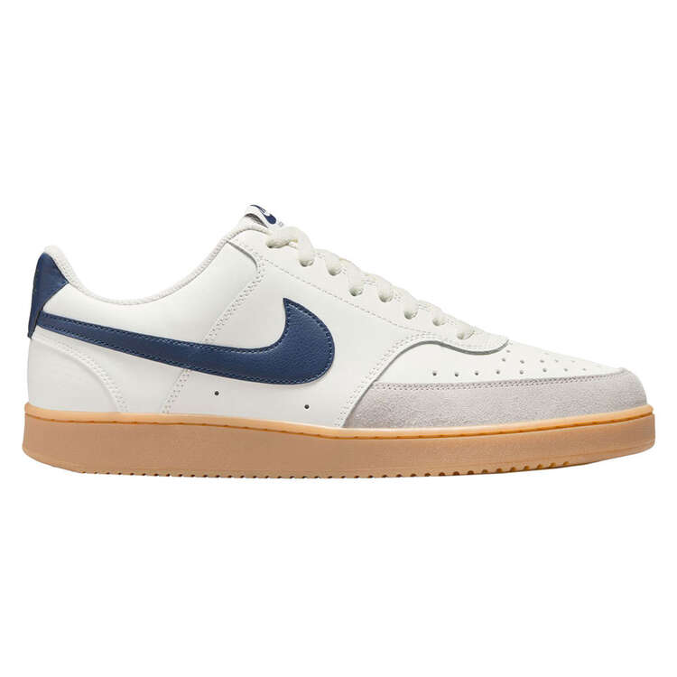 Nike Court Vision Low Mens Casual Shoes, White/Navy, rebel_hi-res