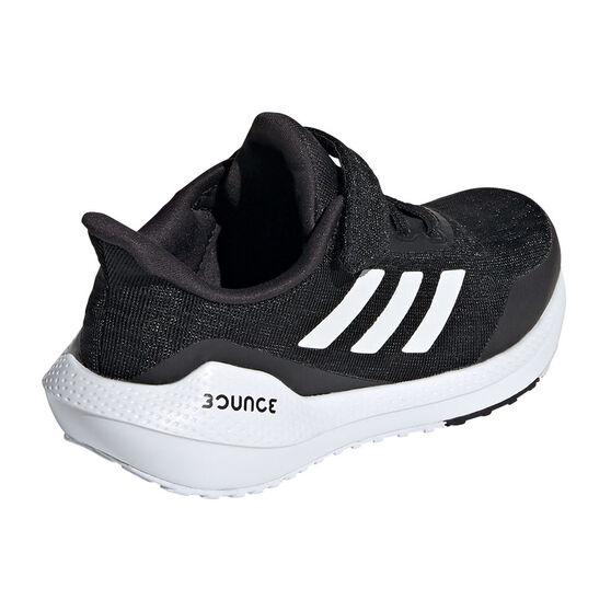 adidas EQ21 Run PS Kids Running Shoes, Black/White, rebel_hi-res