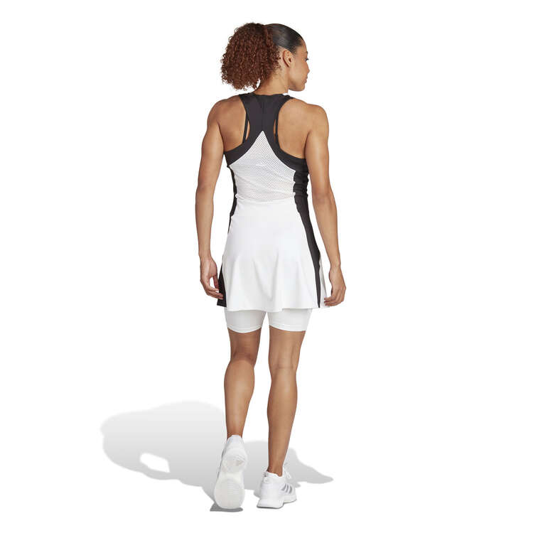 adidas Womens Premium Tennis Dress, White, rebel_hi-res