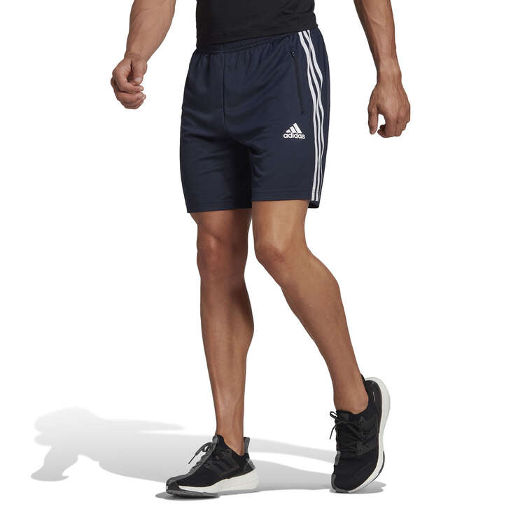 adidas Mens Badge of Sports 3-Stripe Shorts Navy XS, , rebel_hi-res