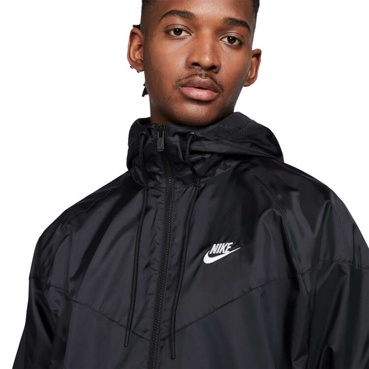 Nike Mens Sportswear Windrunner Jacket, Black/White, rebel_hi-res