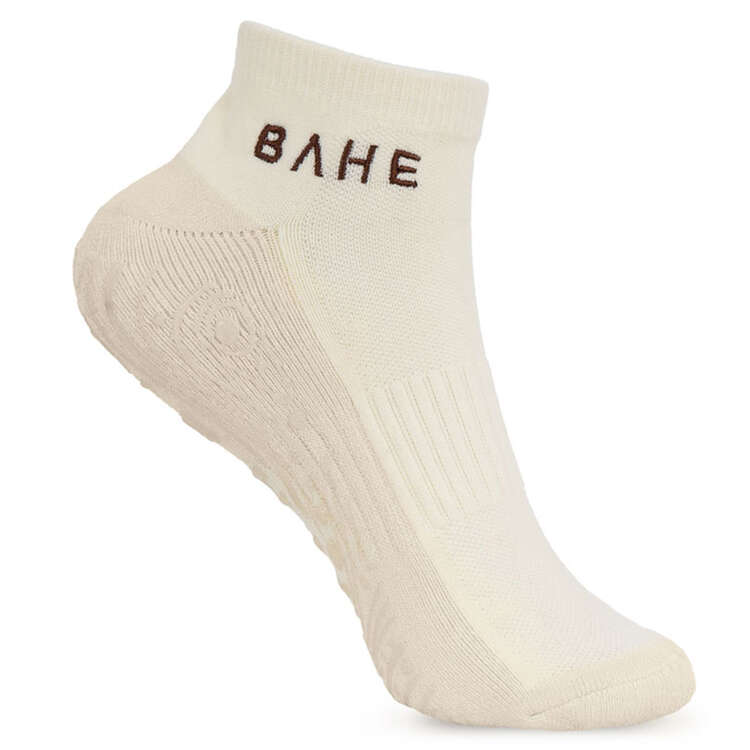 Bahe Grounded Grippy Ankle Socks Coconut, , rebel_hi-res