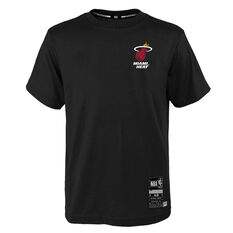 Miami Heat Mens Logo Tee Black S, Black, rebel_hi-res