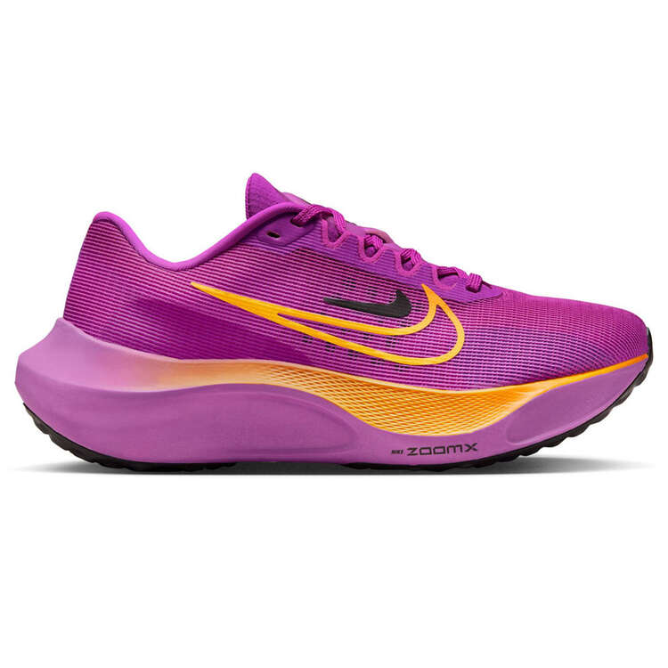 Nike Zoom Fly 5 Womens Running Shoes Purple/Orange US 6, Purple/Orange, rebel_hi-res