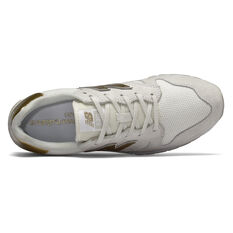 New Balance 520 Womens Casual Shoes White/Gold US 6, White/Gold, rebel_hi-res