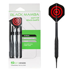 Terrasphere 18g Black Mamba Soft Tip Darts 3 pack, , rebel_hi-res