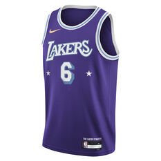 Nike Los Angeles Lakers LeBron James Youth Mixtape City Edition Swingman Jersey Purple S, Purple, rebel_hi-res