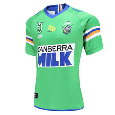 Canberra Raiders 2021 Mens Heritage Jersey Green S, Green, rebel_hi-res