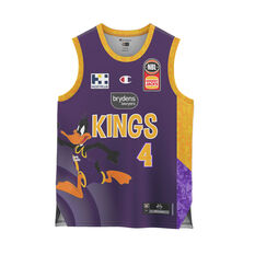 Sydney Kings 2021/22 Makur Maker Kids Space Jam Jersey Purple 8, Purple, rebel_hi-res