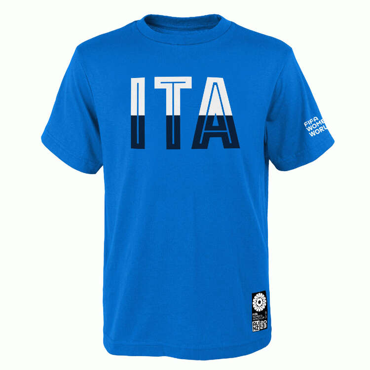 Italy 2023 Football Supporter Tee Blue M, Blue, rebel_hi-res
