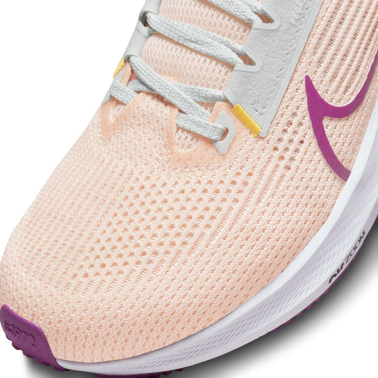 Nike Air Zoom Pegasus 40 Womens Running Shoes, Brown/Pink, rebel_hi-res