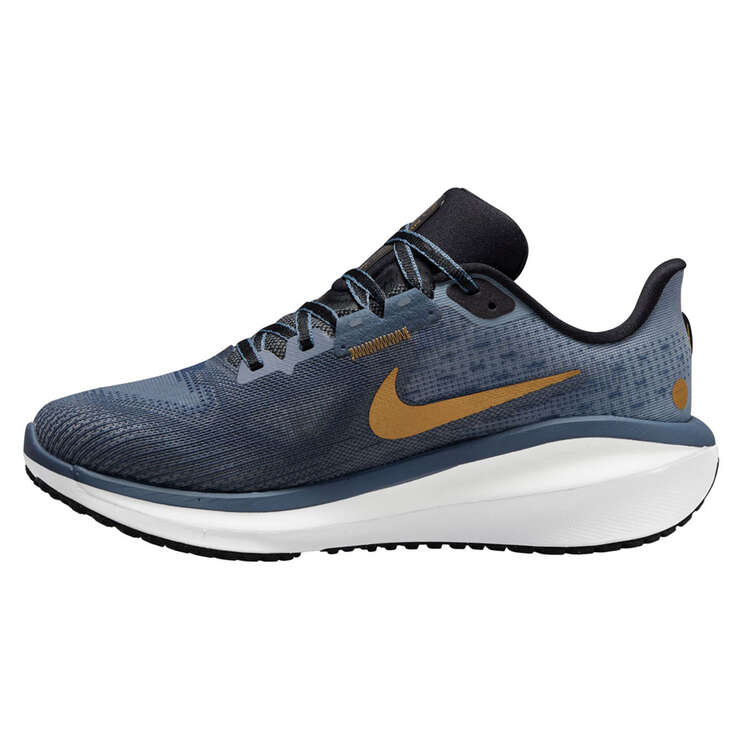 Nike Zoom Vomero 17 Womens Running Shoes, Blue/Gold, rebel_hi-res