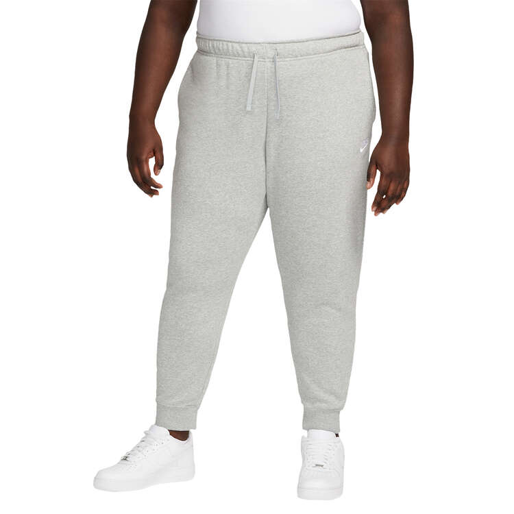 Nike Womens Sportswear Club Fleece Jogger Pants (Plus Size), Grey, rebel_hi-res