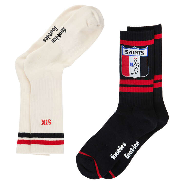 St Kilda Football Club Icons 2 Pack Sneaker Socks, , rebel_hi-res