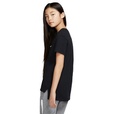 Nike Girls Sportswear Futura Tee, Black, rebel_hi-res