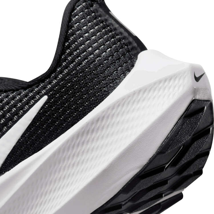 Nike Air Zoom Pegasus 40 Kids Running Shoes, Black/White, rebel_hi-res