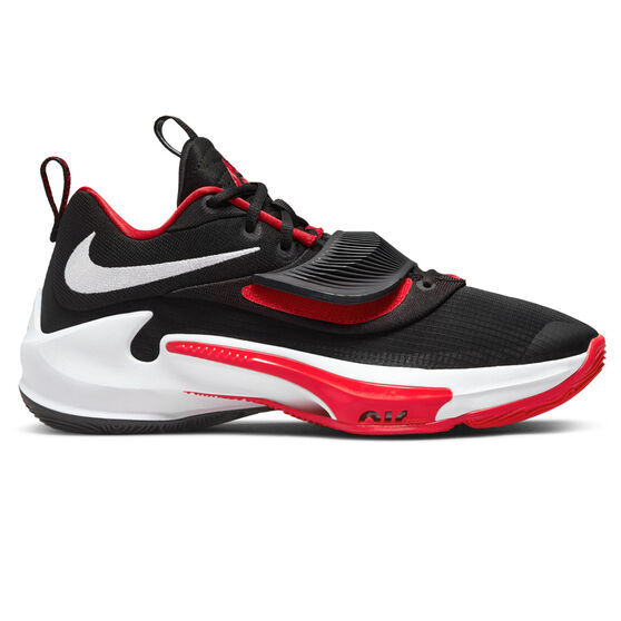Nike Zoom Freak 3 Basketball Boots, Black/White, rebel_hi-res