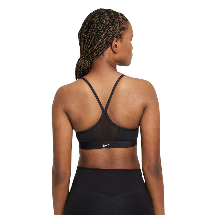 Nike Womens Dri-FIT Indy Zip Front Sports Bra Black XS, Black, rebel_hi-res
