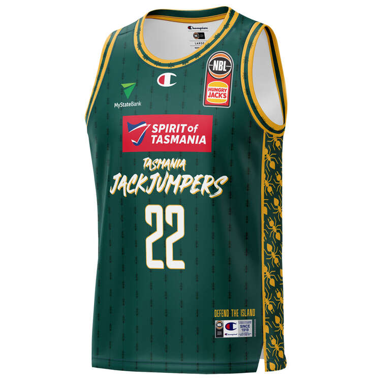 Champion Mens Tasmania JackJumpers Will Magnay 2023/24 Home Basketball Jersey, , rebel_hi-res