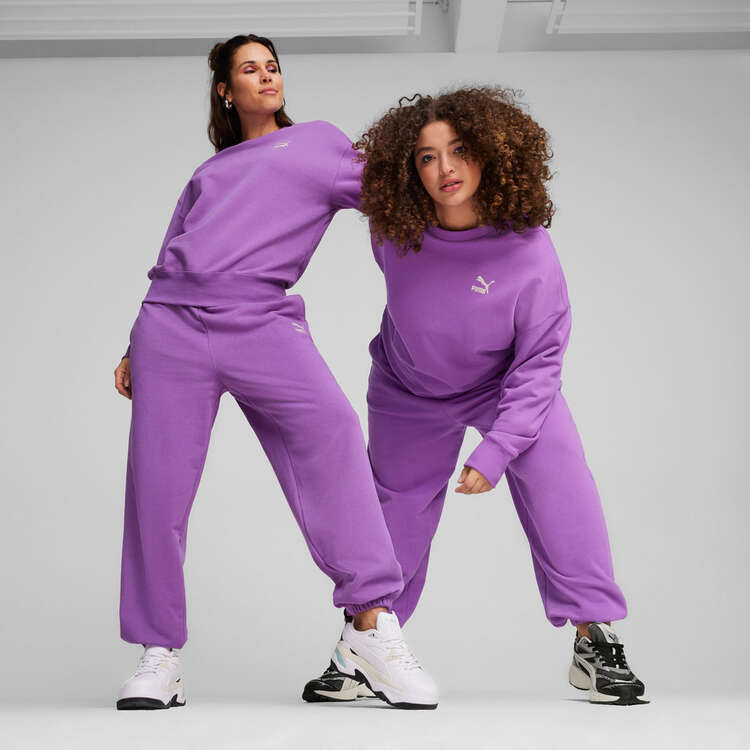 Puma Womens Better Classics Sweatpants Purple XS, Purple, rebel_hi-res