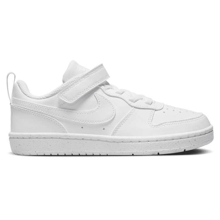 Nike Court Borough Low Recraft PS Kids Casual Shoes, White, rebel_hi-res