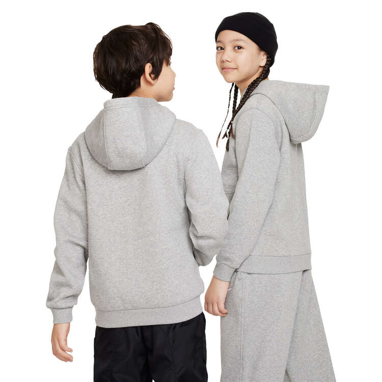 Nike Kids Sportswear Club Fleece Pullover Hoodie Grey XS, Grey, rebel_hi-res