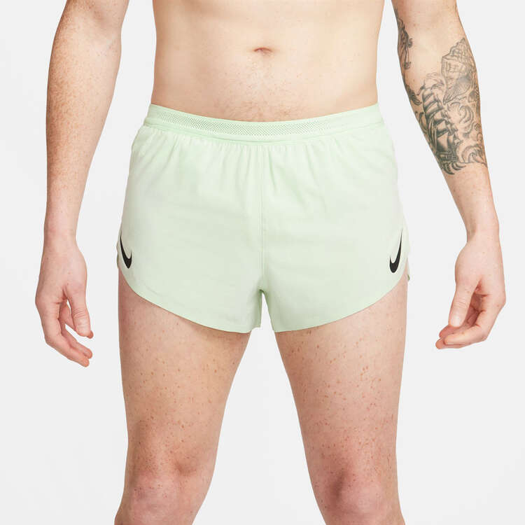 Nike Mens Dri-FIT ADV 2-inch Brief Lined Running Shorts Lime XS, Lime, rebel_hi-res