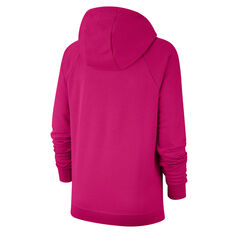 Nike Womens Sportswear Essential Fleece Pullover Hoodie Pink XS, Pink, rebel_hi-res