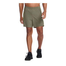 2XU Mens Motion 6inch Shorts, Green, rebel_hi-res