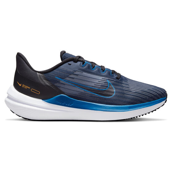 Nike Air Winflo 9 Mens Running Shoes, Navy/Blue, rebel_hi-res